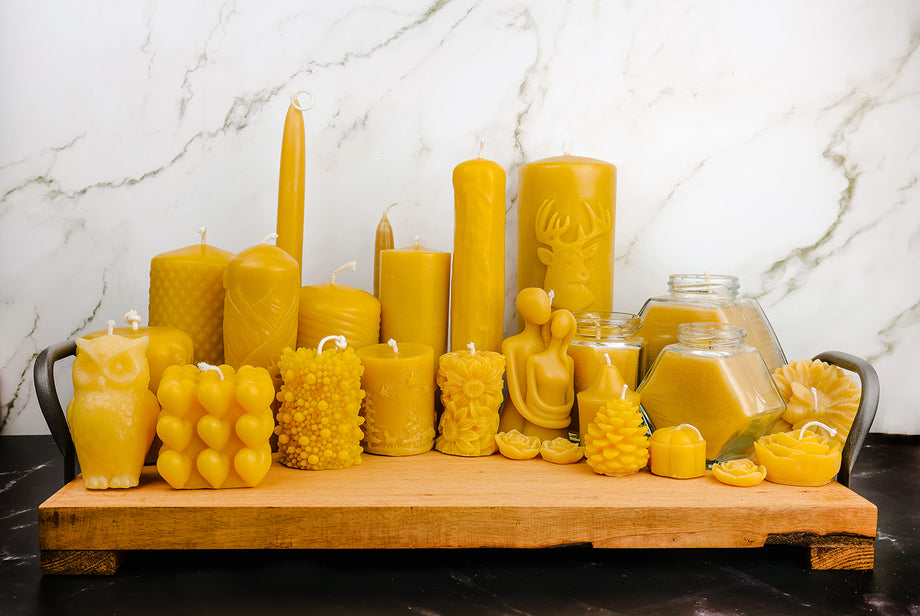 Unscented - Organic Beeswax Candles with Wooden Crackle Wick - 8oz – The  Hippie Farmer