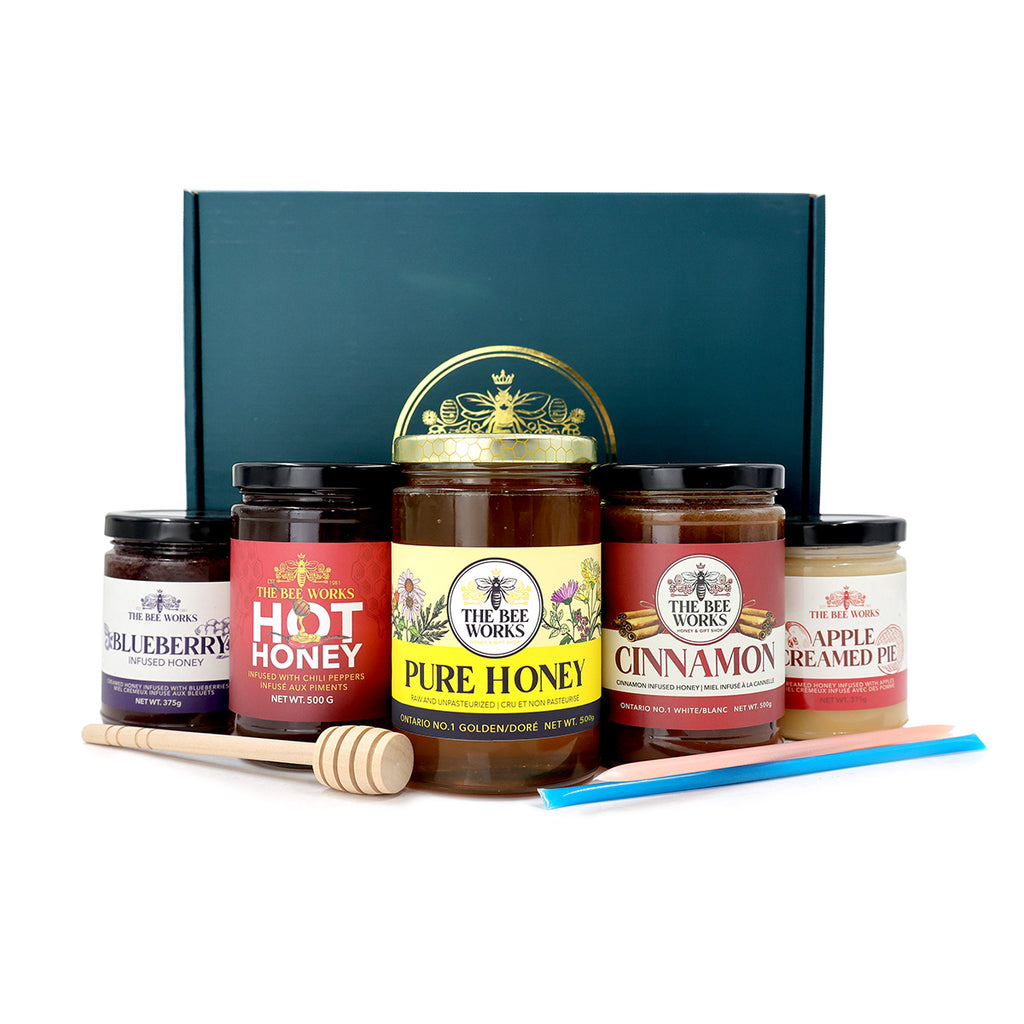 Honey Lovers Gift Box. Front View.