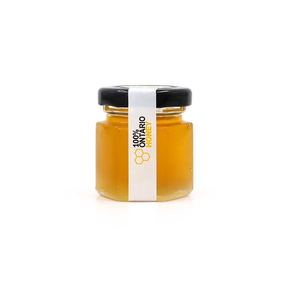 The Bee Works 45ml Liquid Sunflower Honey. Front View.