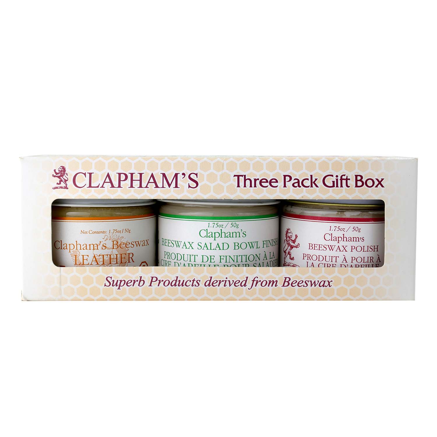 Three Pack Gift Box | Clapham's Beeswax Products | The Bee Works Beeworks.com Three Pack Gift Box | Clapham's Beeswax Products | The Bee Works Beeworks.com