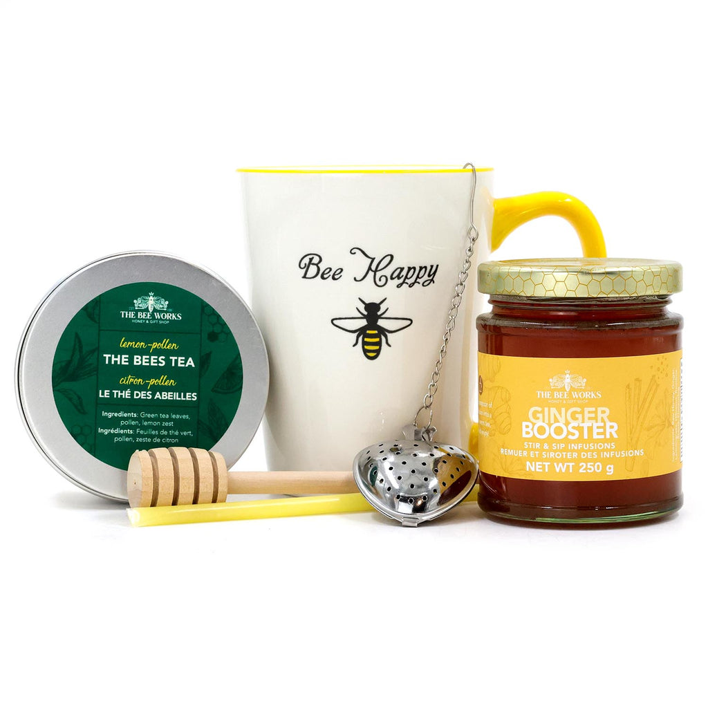 The Bee Works Tea Lovers Gift Box. Front View.